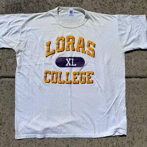 Russell Athletic Men's White and Gold T-shirt